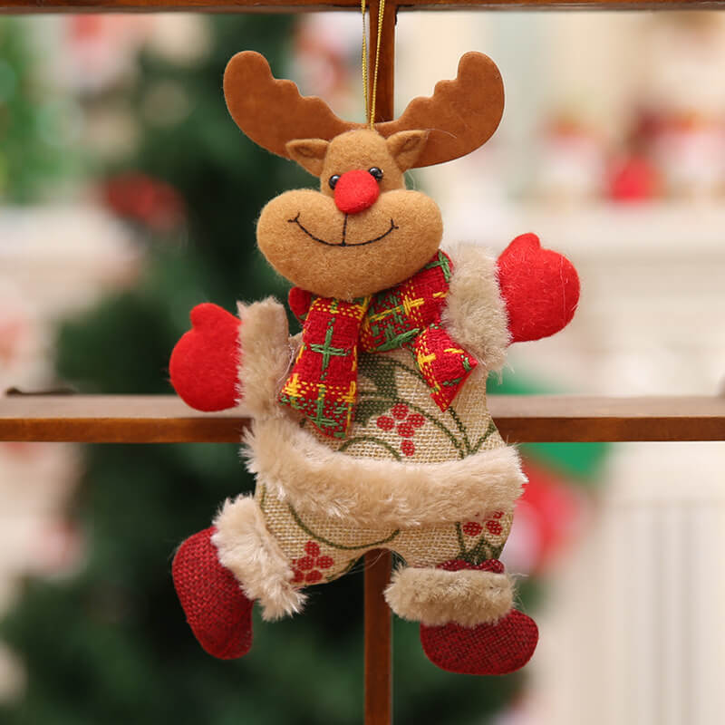 Christmas Dancing Hanging Decorations (Festive Plush Ornaments)