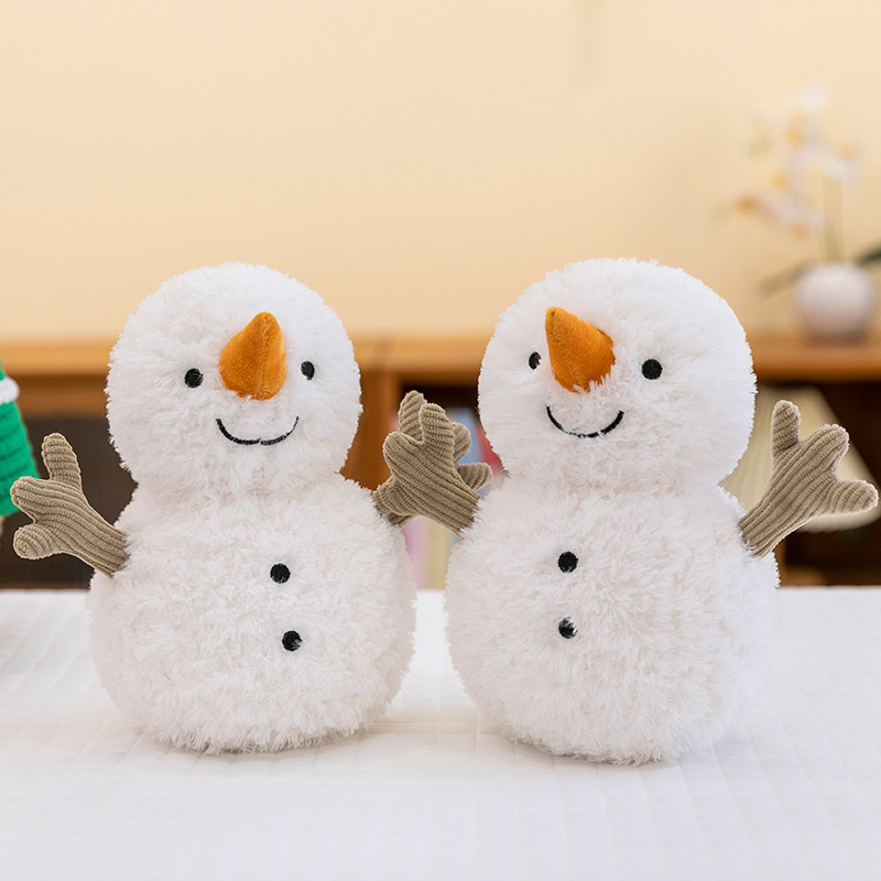 Cozy Snowman Plush with Hat & Scarf
