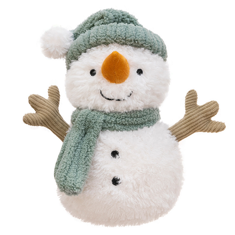 Cozy Snowman Plush with Hat & Scarf