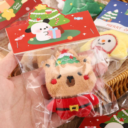 Cute Christmas Plush Charms – Mini Holiday Keychains 🎄✨