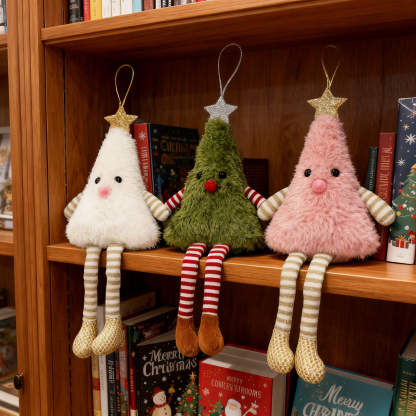 Long-Leg Christmas Tree Plush Charms (Holiday Edition)