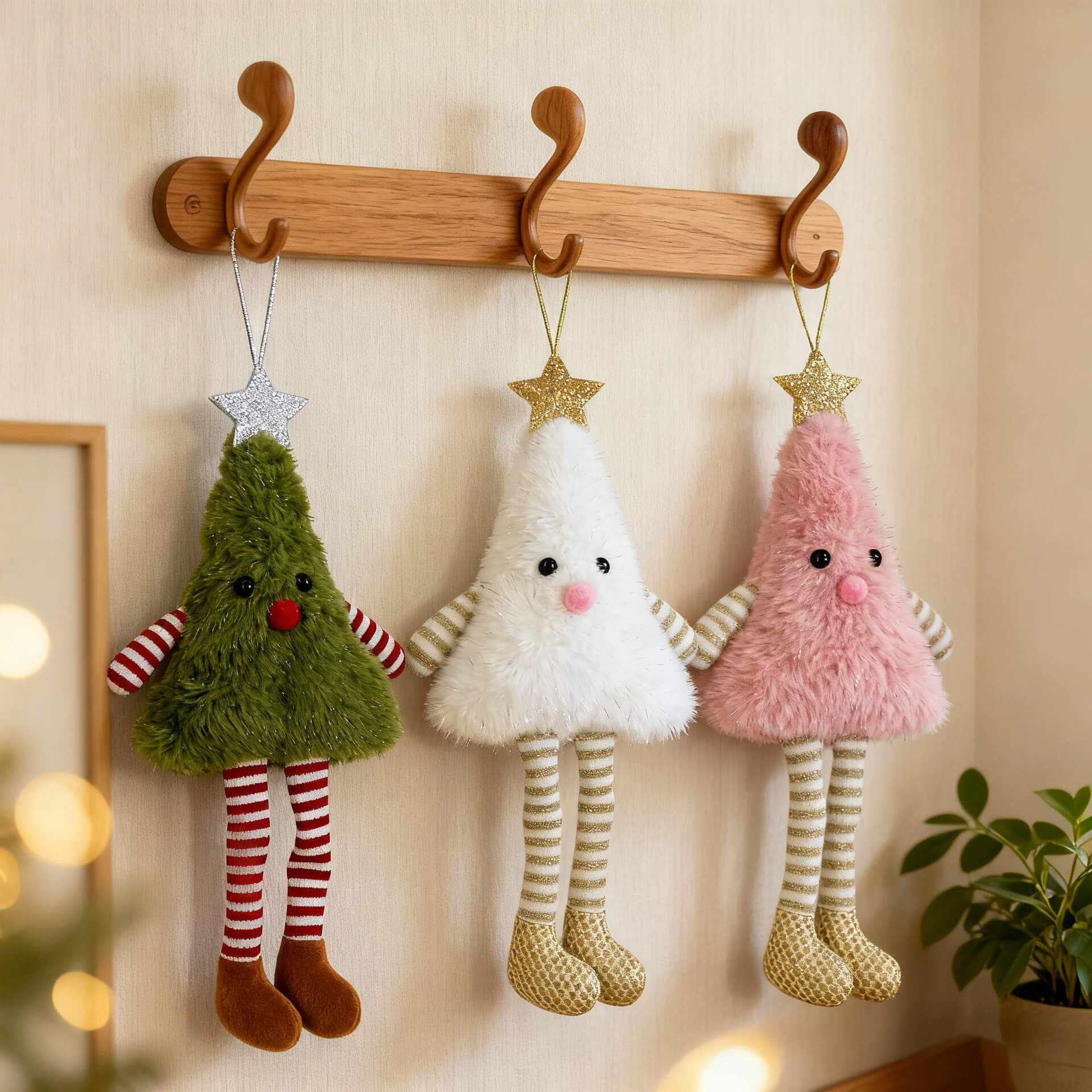 Long-Leg Christmas Tree Plush Charms (Holiday Edition)