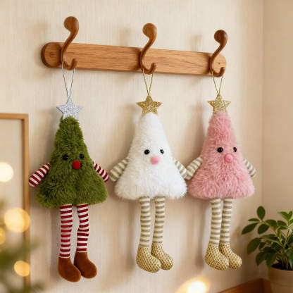 Long-Leg Christmas Tree Plush Charms (Holiday Edition)