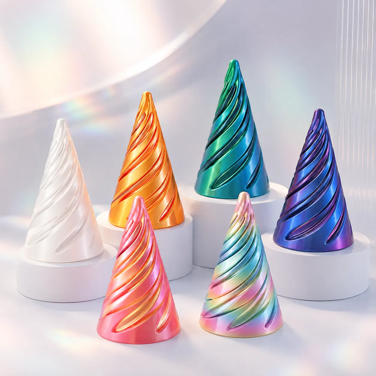 3D-Printed Spiral Cone Fidget Toy