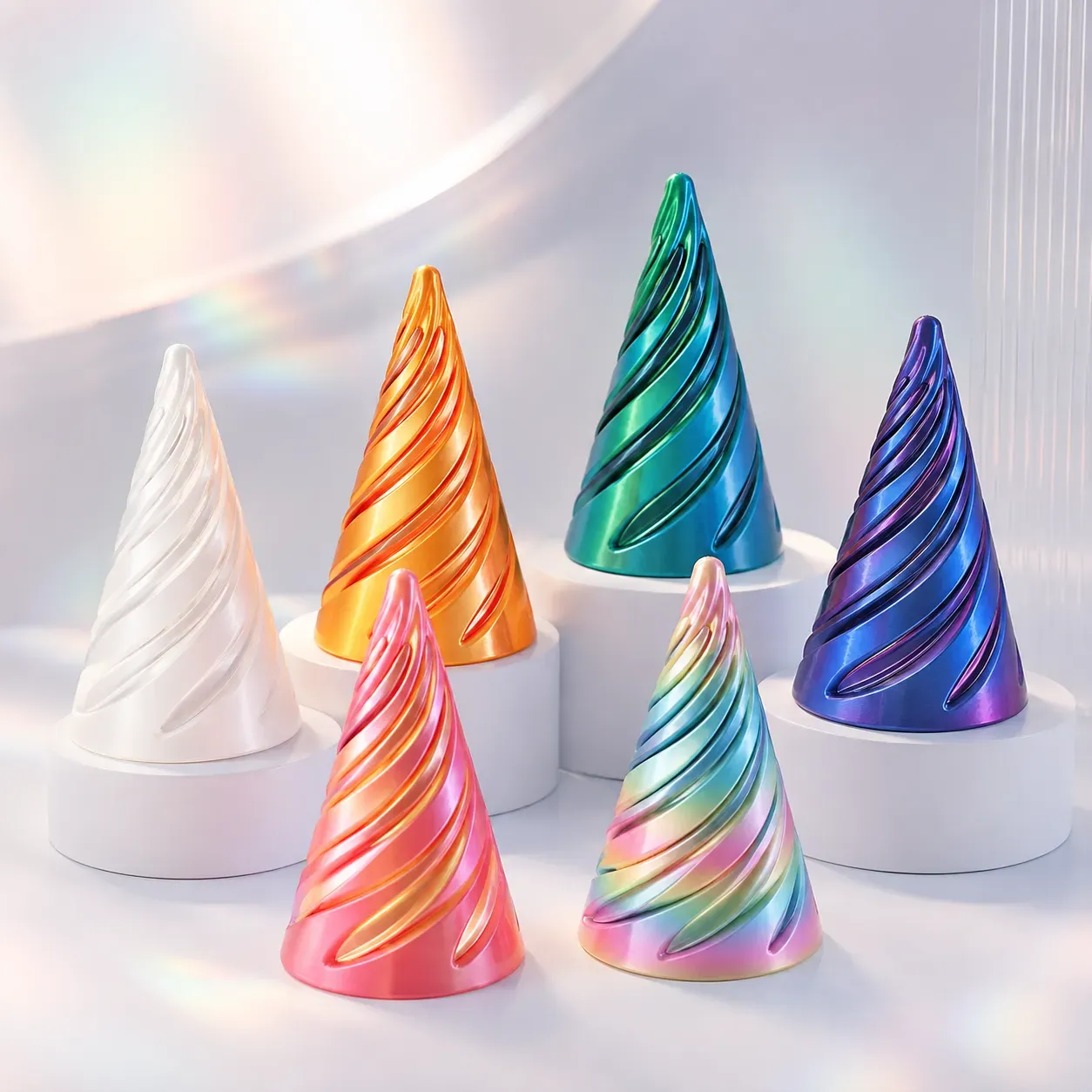 3D-Printed Spiral Cone Fidget Toy
