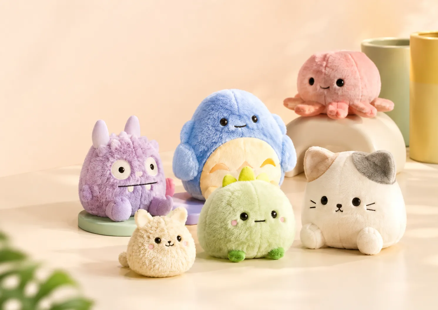 Cute funny plushies and soft companions from KibToys