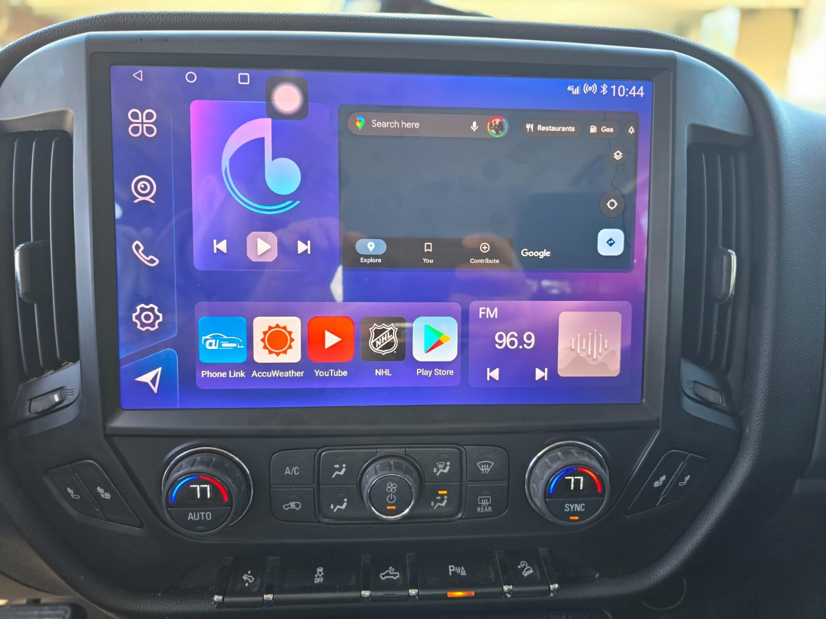 13“inch Tesla Style Android 13 Car Radio GPS Navigation For GMC Sierra Chevrolet Silverado 2014-2019 Car Multimedia Stereo Player