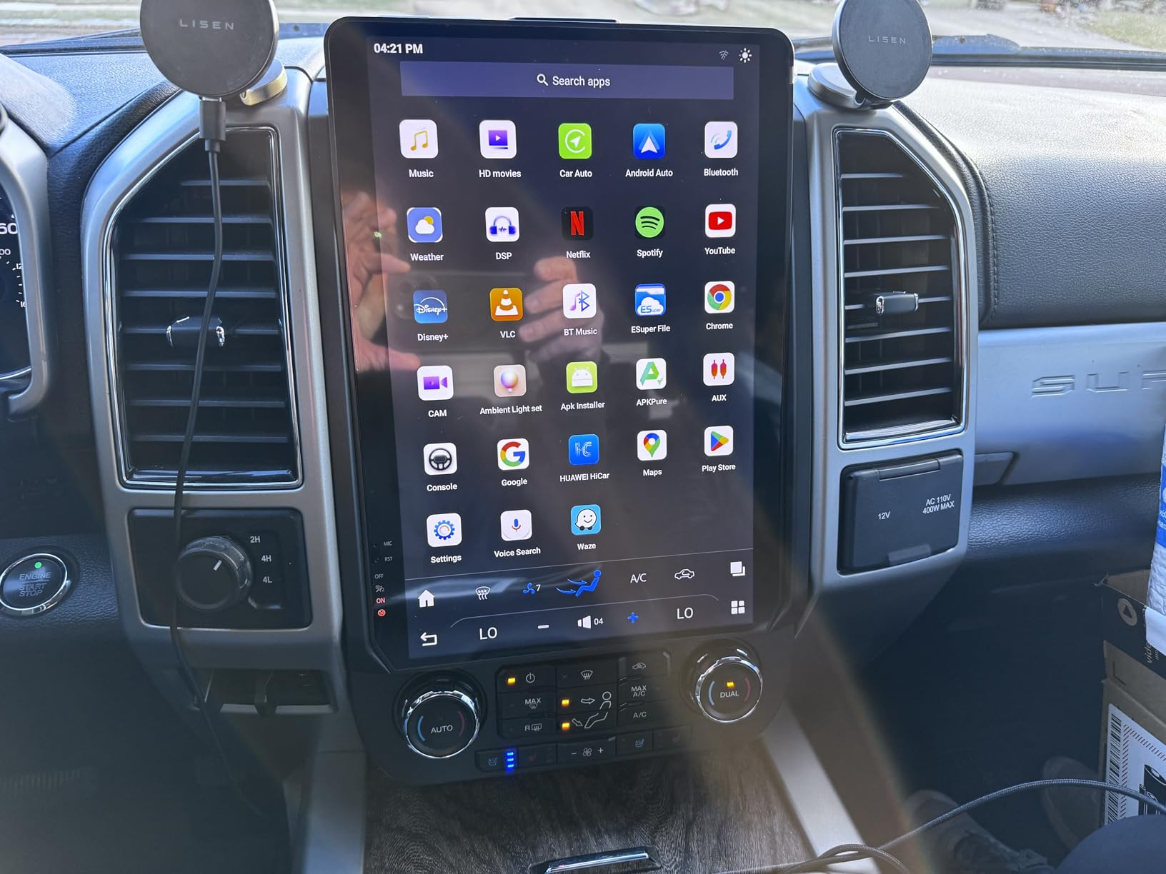 14.4“inch Tesla Style Vertical Screen Android 13 Car Radio GPS Navigation For Ford F-150 2015-2021 Car Multimedia Stereo Player