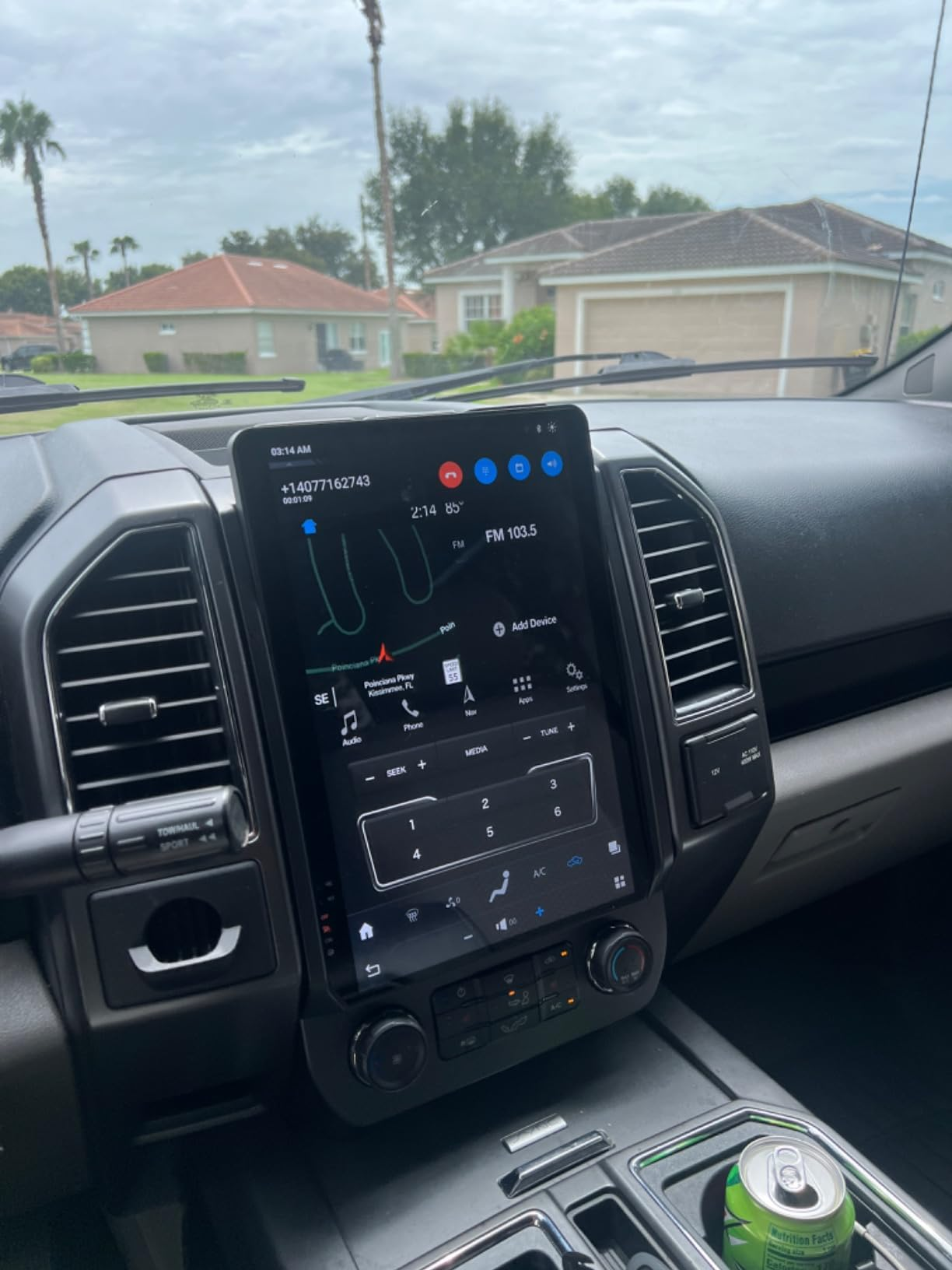 14.4“inch Tesla Style Vertical Screen Android 13 Car Radio GPS Navigation For Ford F-150 2015-2021 Car Multimedia Stereo Player