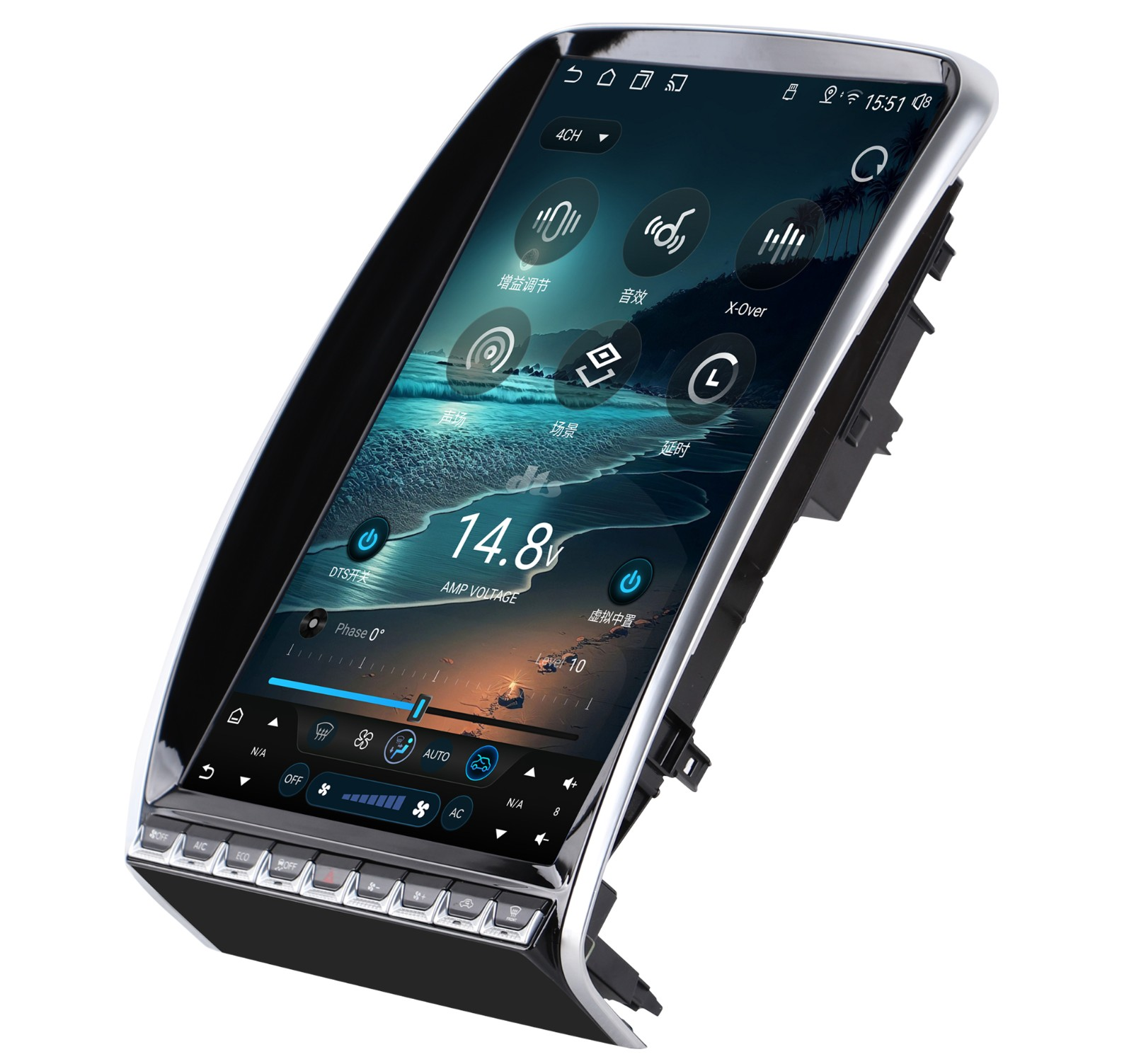 14.4“inch Tesla Style Vertical Screen Android 13 Car Radio GPS Navigation For Dodge Durango 2014-2020 Car Multimedia Stereo Player