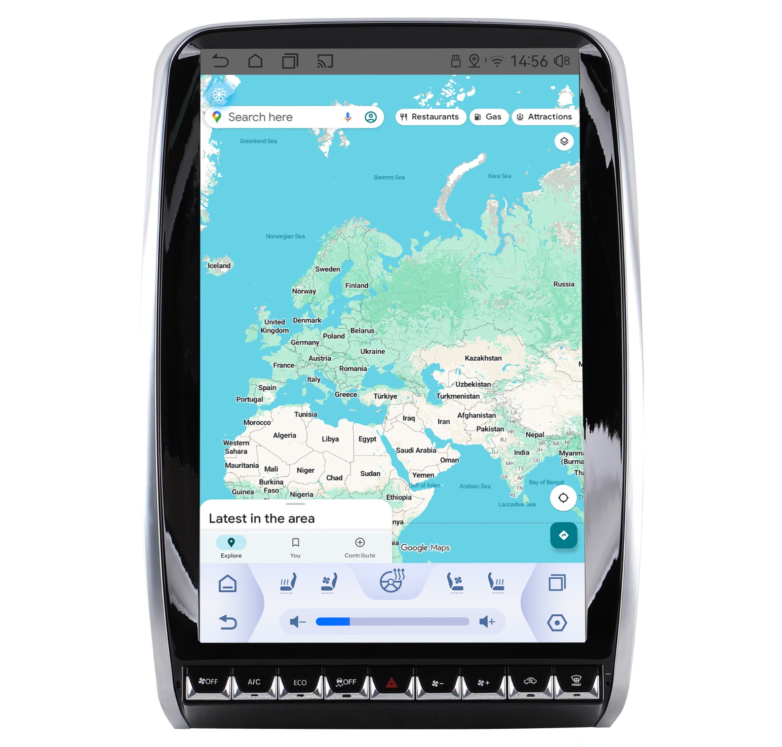 14.4“inch Tesla Style Vertical Screen Android 13 Car Radio GPS Navigation For Dodge Durango 2014-2020 Car Multimedia Stereo Player