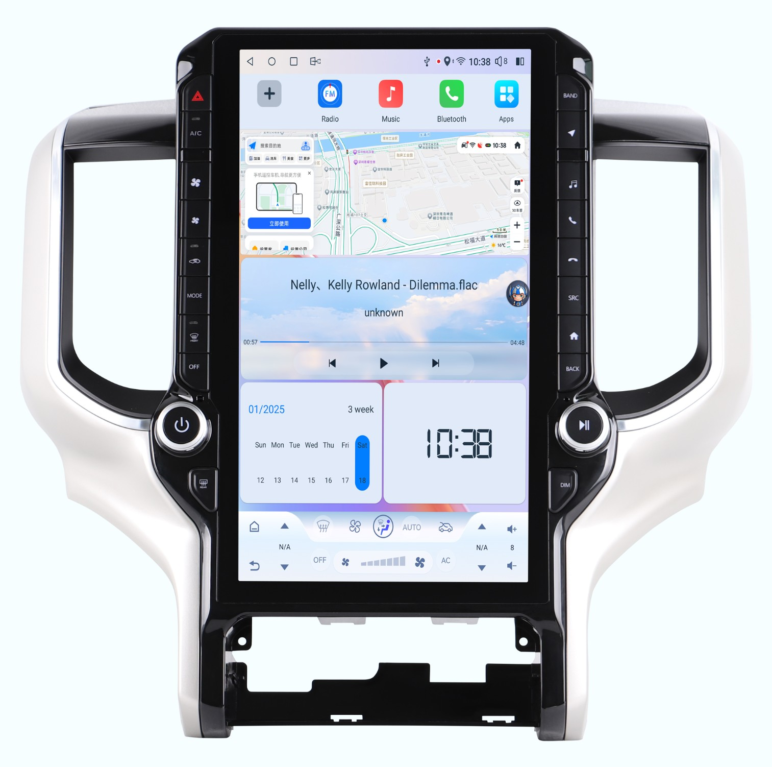 14.4“inch Tesla Style Vertical Screen Android 13 Car Radio GPS Navigation For Dodge RAM 2019-2023 Car Multimedia Stereo Player