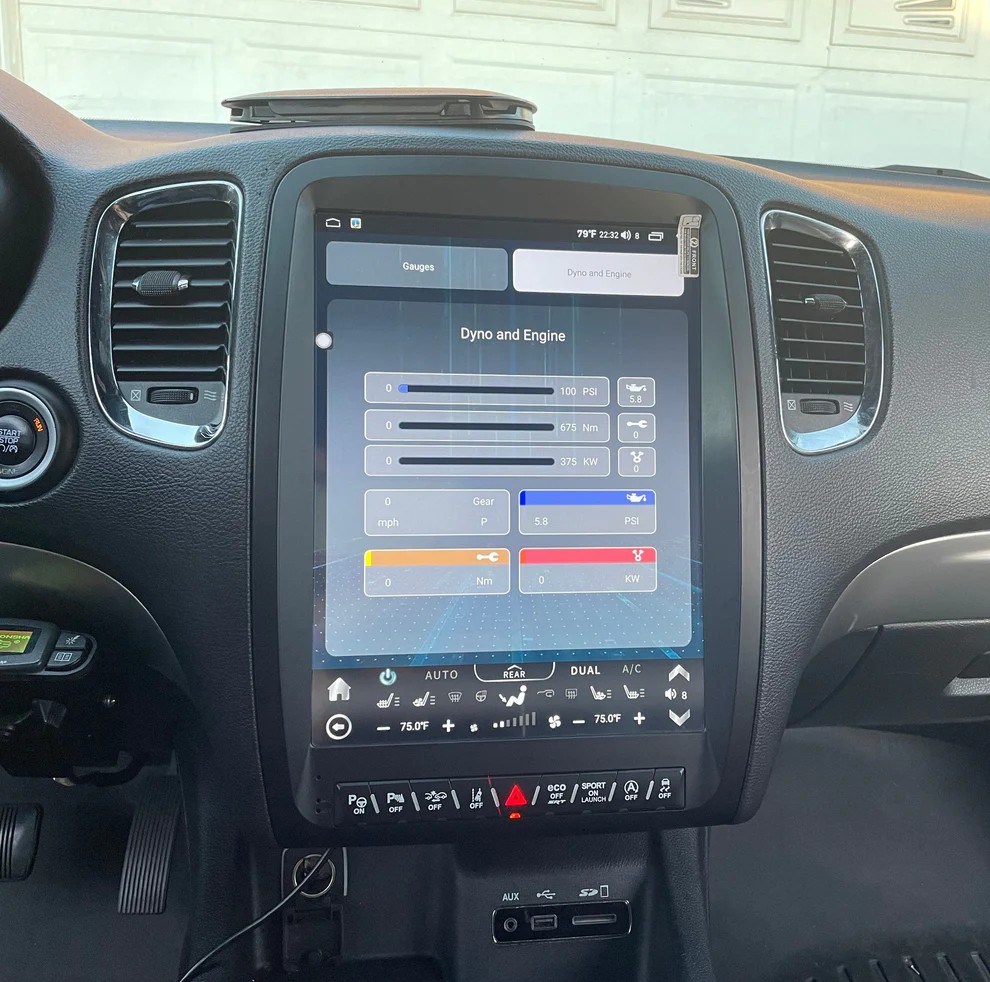 13“inch Tesla Style Vertical Screen Android 13 Car Radio GPS Navigation For Dodge Durango 2011-2020 Car Multimedia Stereo Player