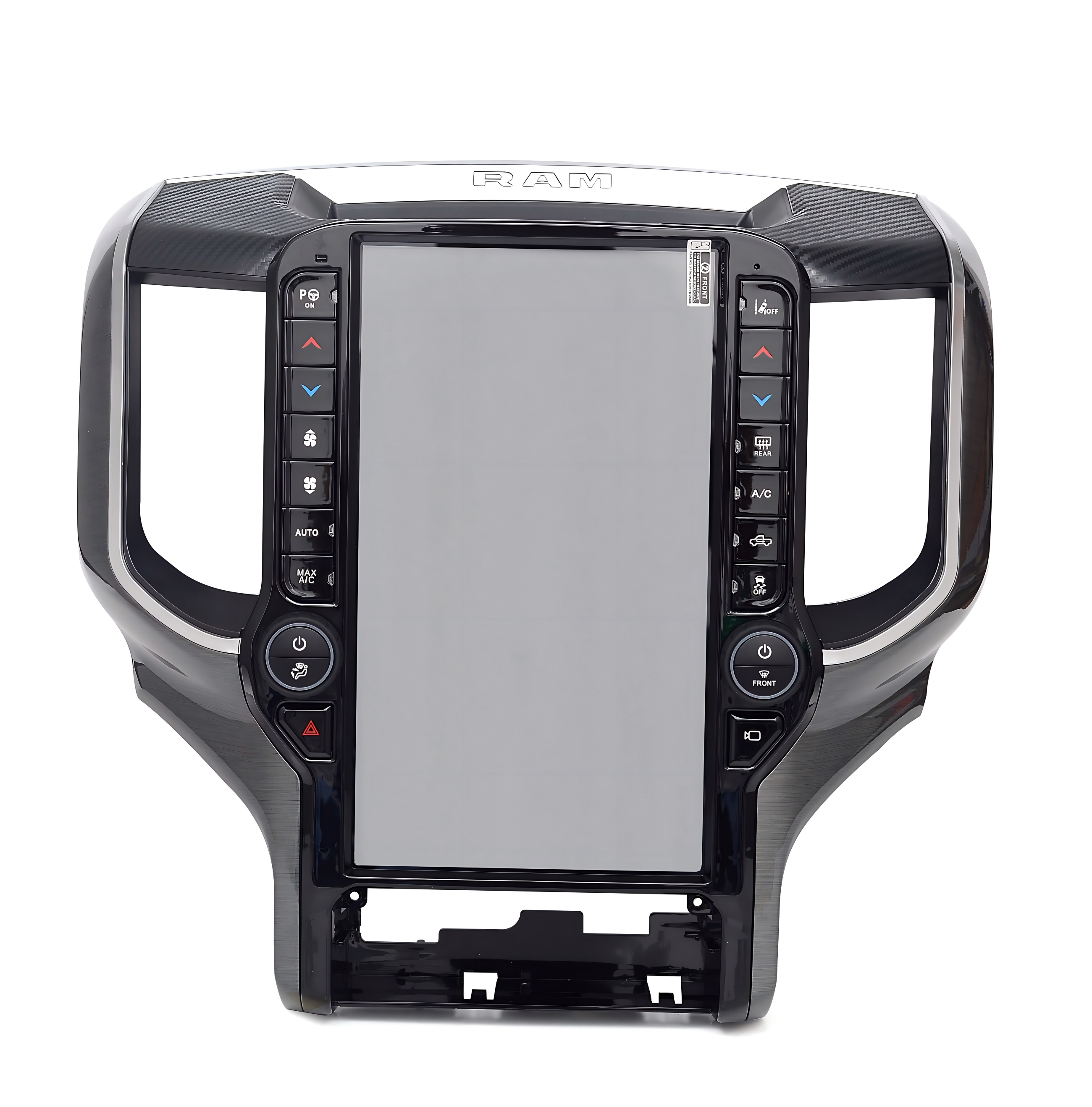 13.6“inch Tesla Style Vertical Screen Android 13 Car Radio GPS Navigation For Dodge RAM 2019-2023 Car Multimedia Stereo Player