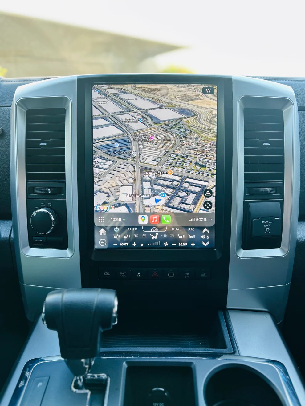12.1“inch Tesla Style Vertical Screen Android 13 Car Radio GPS Navigation For Dodge RAM 2009-2012 Car Multimedia Stereo Player
