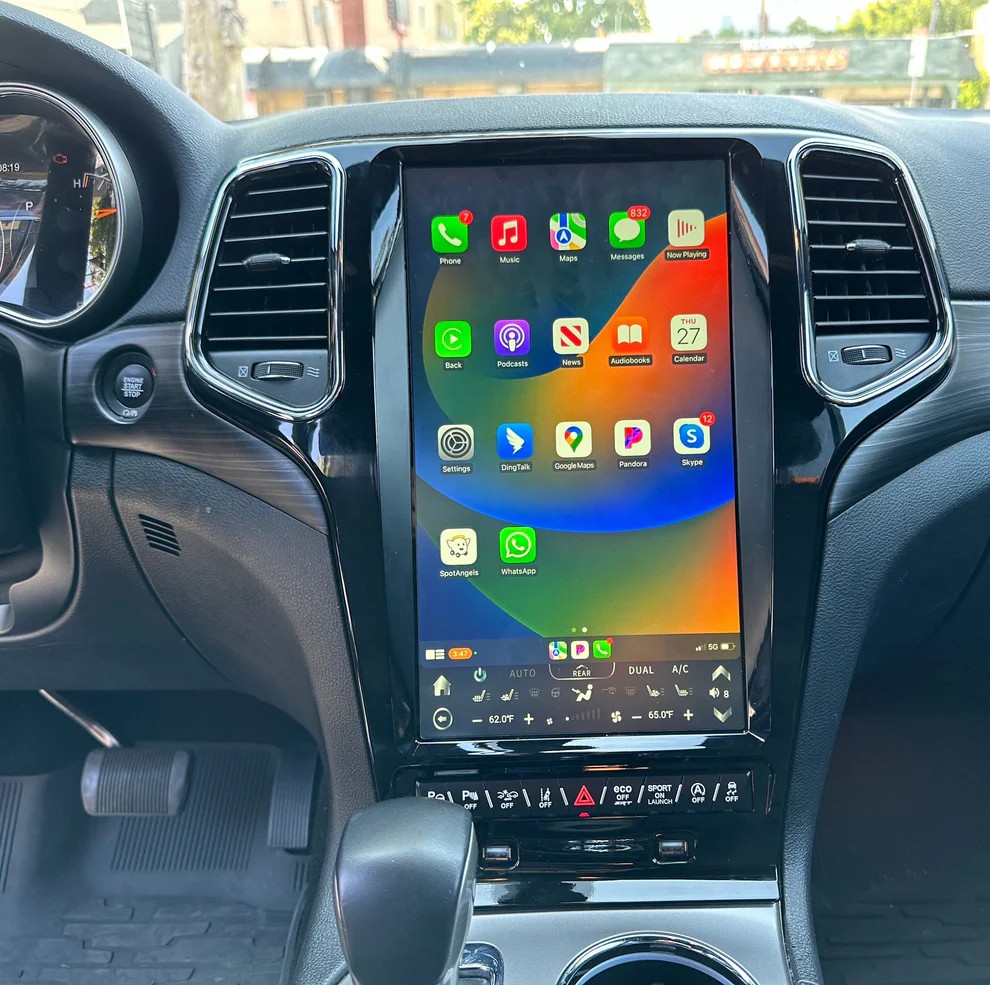 13.6“inch Tesla Style Vertical Screen Android 13 Car Radio GPS Navigation For Jeep Grand Cherokee 2011 - 2022 Car Multimedia Stereo Player