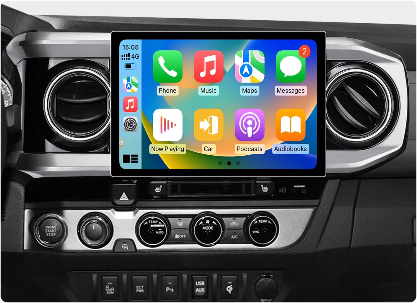 11.5“inch Tesla Style Android 13 Car Radio GPS Navigation For Toyota Tacoma 2016-2023 Car Multimedia Stereo Player