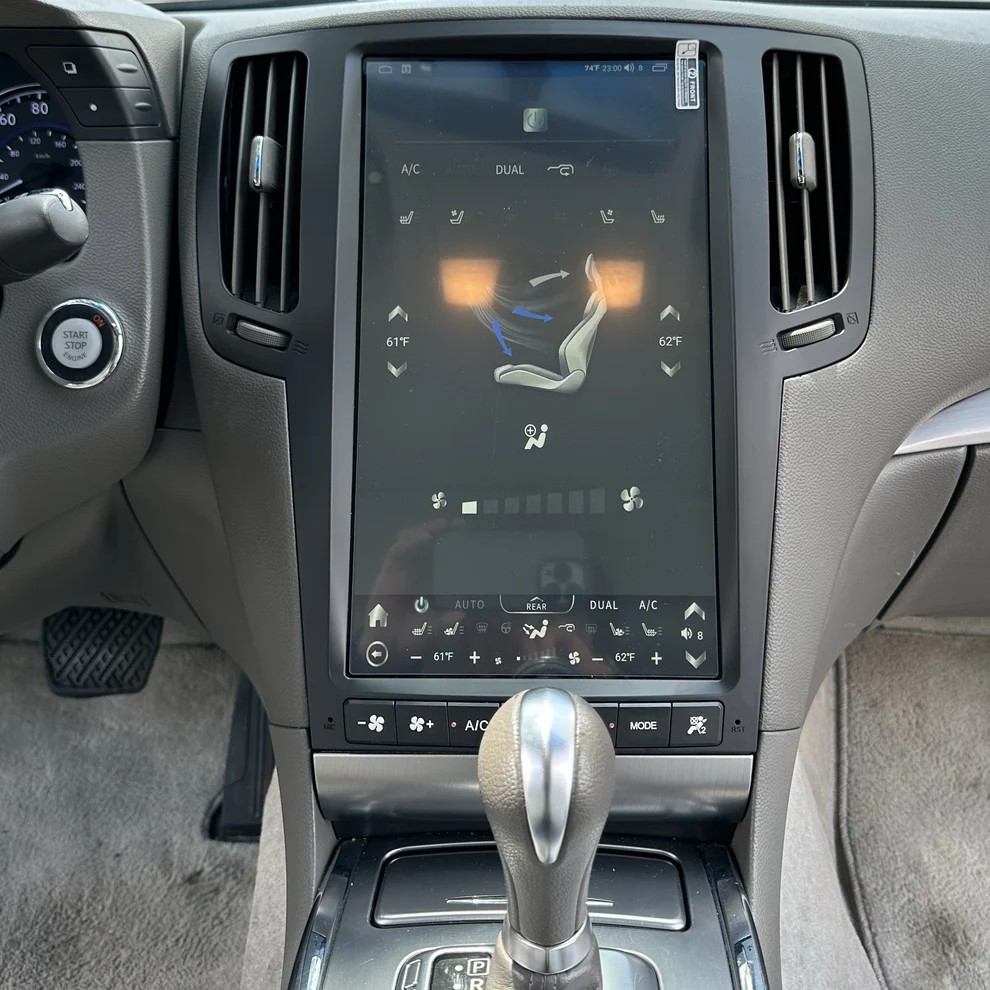13.6“inch Tesla Style Vertical Screen Android 13 Car Radio GPS Navigation For Infiniti G25 G35 G37 Q40 Q60 2007 - 2015 Car Multimedia Stereo Player