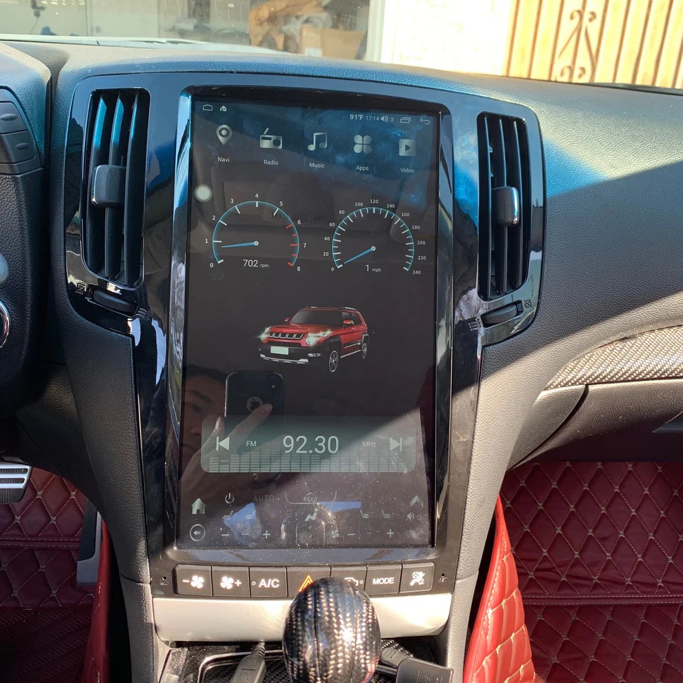 13.6“inch Tesla Style Vertical Screen Android 13 Car Radio GPS Navigation For Infiniti G25 G35 G37 Q40 Q60 2007 - 2015 Car Multimedia Stereo Player