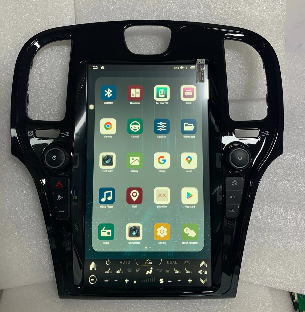 13.6“inch Tesla Style Vertical Screen Android 13 Car Radio GPS Navigation For Chrysler 300 300C 300S 2011 - 2023 Car Multimedia Stereo Player