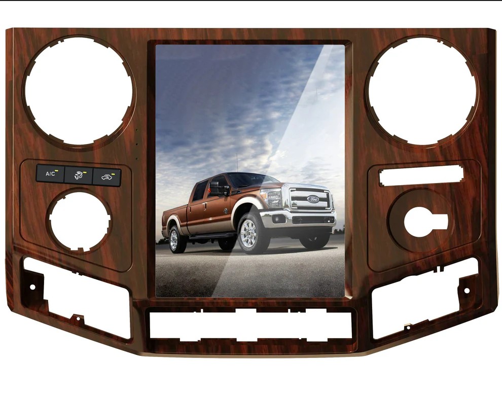 12.1“inch Tesla Style Vertical Screen Android 13 Car Radio GPS Navigation For Ford F-250 F-350 Super Duty trucks 2008 - 2016 Car Multimedia Stereo Player