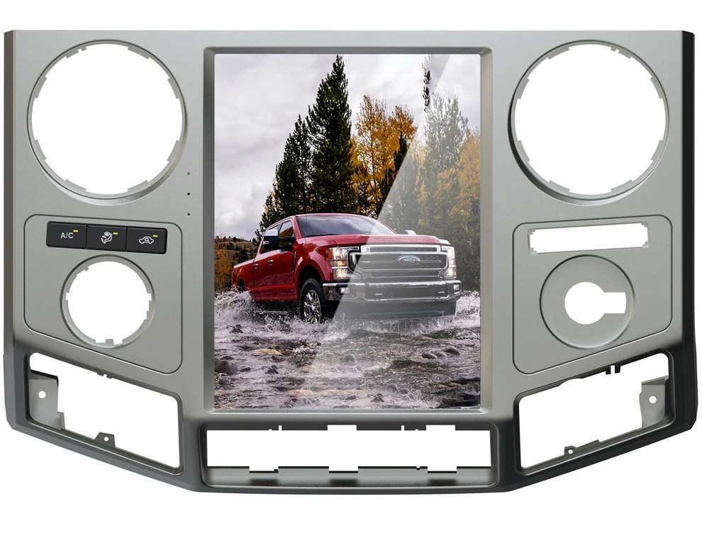 12.1“inch Tesla Style Vertical Screen Android 13 Car Radio GPS Navigation For Ford F-250 F-350 Super Duty trucks 2008 - 2016 Car Multimedia Stereo Player