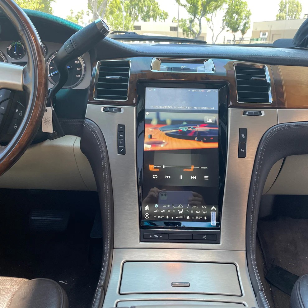 13.6“inch Tesla Style Vertical Screen Android 13 Car Radio GPS Navigation For Cadillac Escalade 2007 - 2014 Car Multimedia Stereo Player
