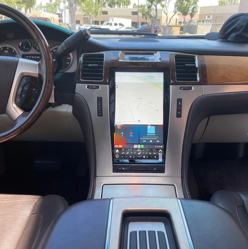 13.6“inch Tesla Style Vertical Screen Android 13 Car Radio GPS Navigation For Cadillac Escalade 2007 - 2014 Car Multimedia Stereo Player