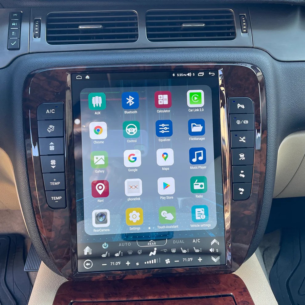 13“inch Tesla Style Vertical Screen Android 13 Car Radio GPS Navigation For Chevrolet Silverado Tahoe Suburban GMC Yukon Sierra Avalanche 2007 - 2014 Car Multimedia Stereo Player