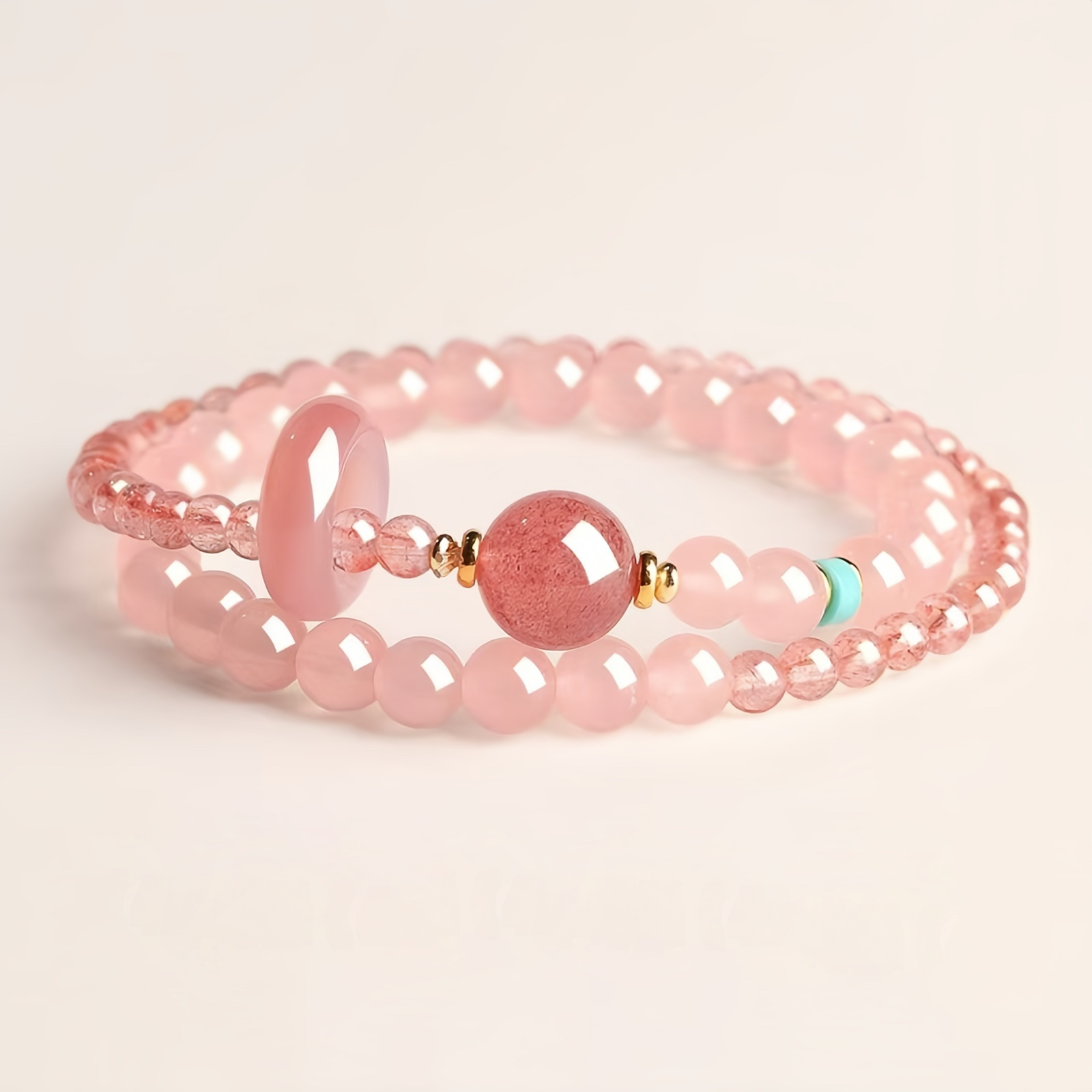 Double Strand Smoky Quartz Bracelet: For Grounding & Wealth Attraction