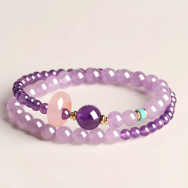 Double Strand Smoky Quartz Bracelet: For Grounding & Wealth Attraction
