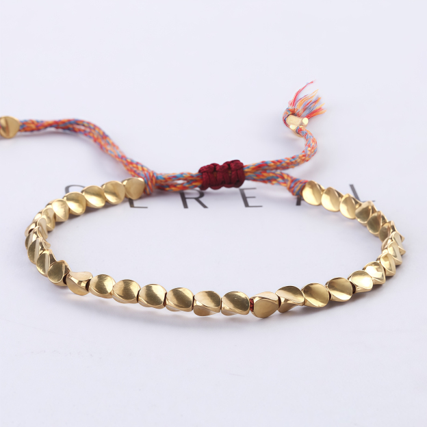 Tibetan Buddhist Stone Energy Copper Bead Healing Lucky Bracelet- EclatDoré