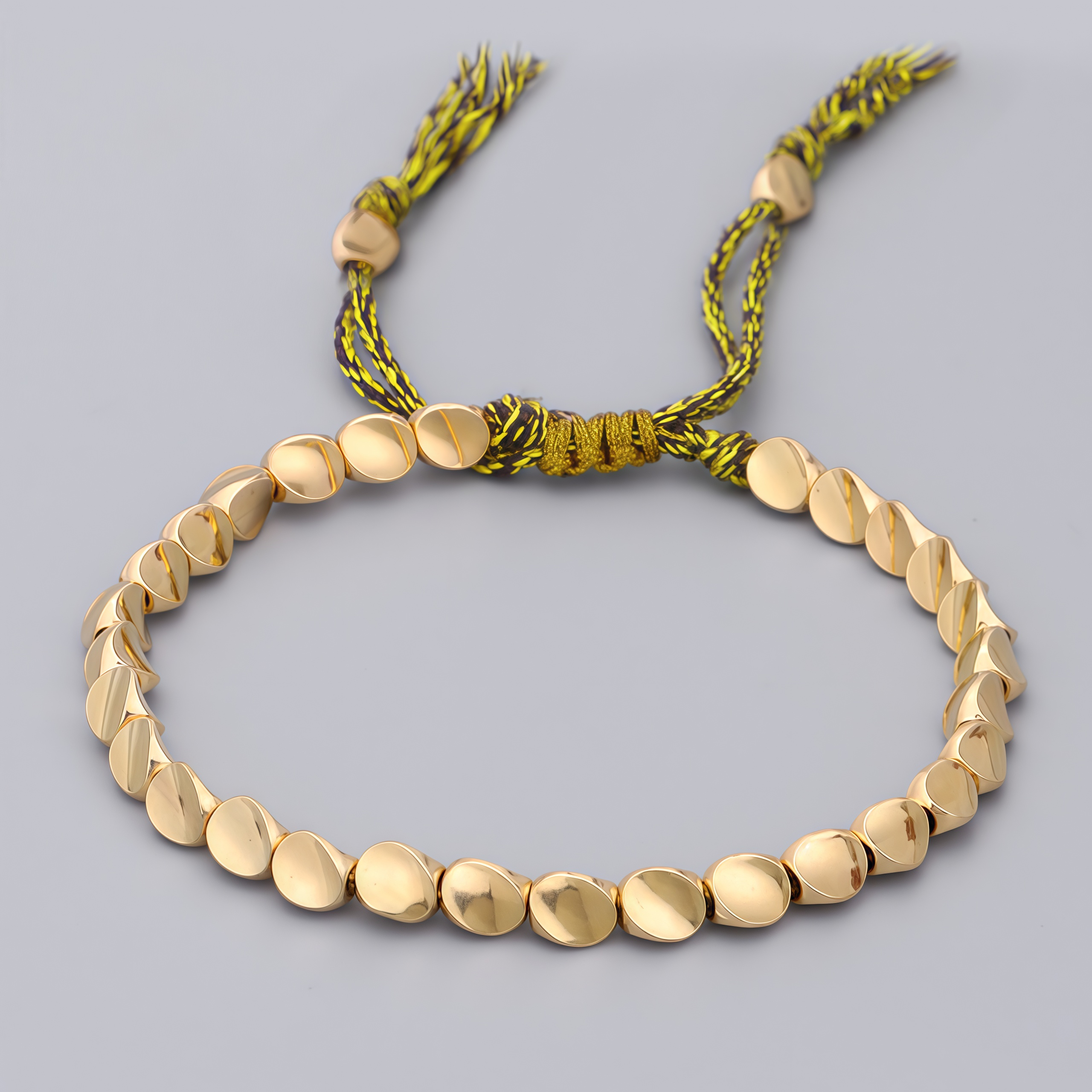 Tibetan Buddhist Stone Energy Copper Bead Healing Lucky Bracelet- EclatDoré