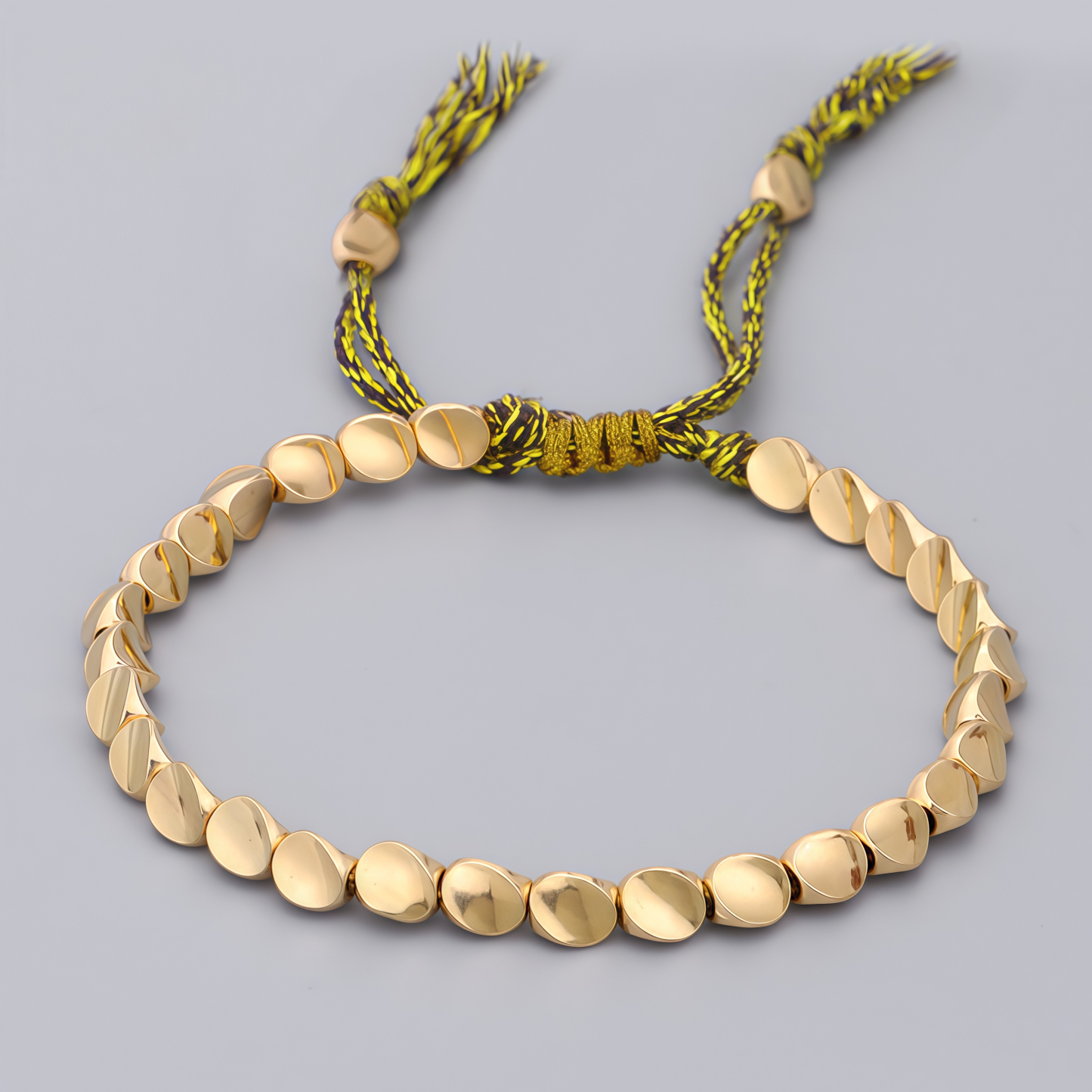 Tibetan Buddhist Stone Energy Copper Bead Healing Lucky Bracelet- EclatDoré