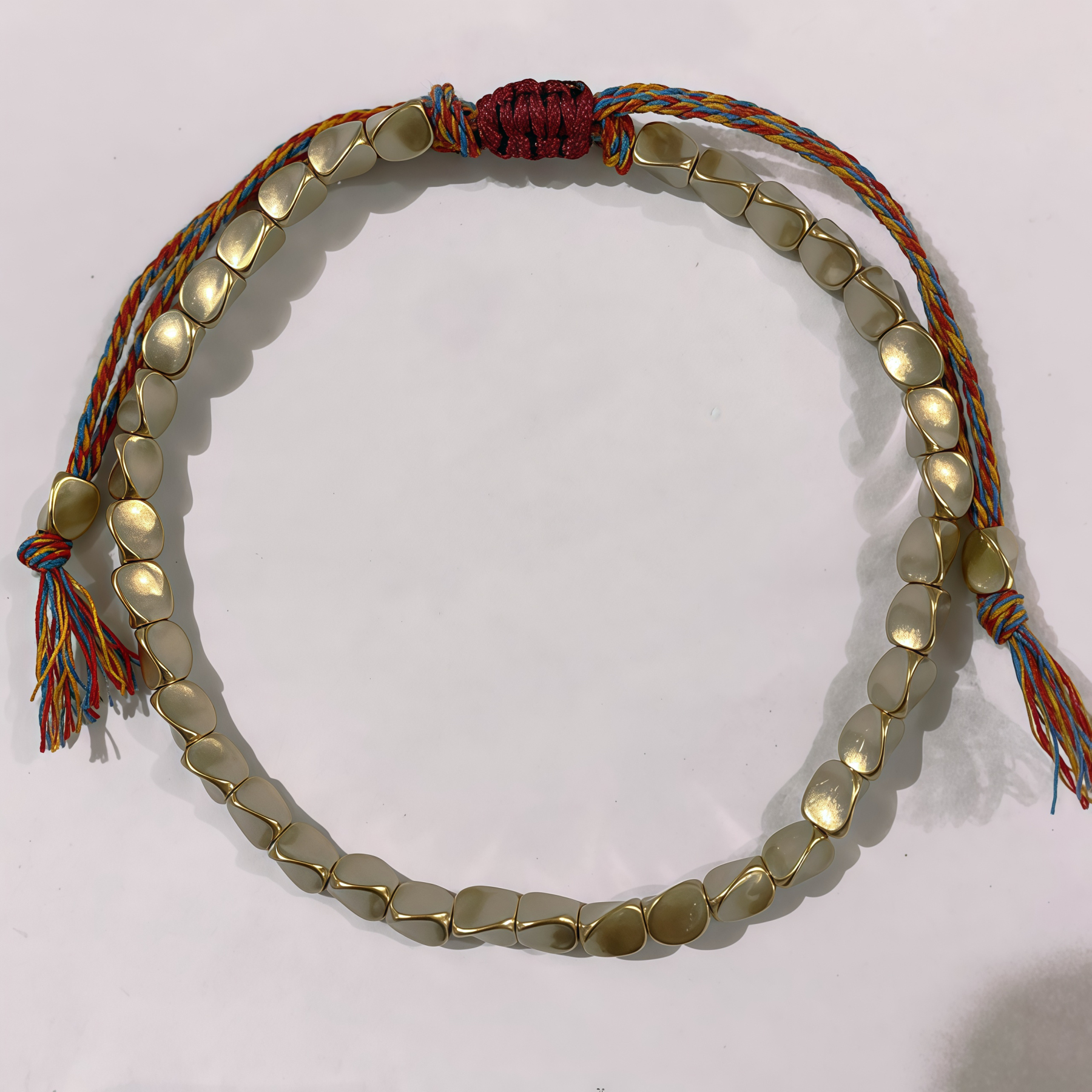 Tibetan Buddhist Stone Energy Copper Bead Healing Lucky Bracelet- EclatDoré