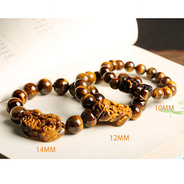 Natural Tiger Eye Wealth Bracelet- EclatDoré