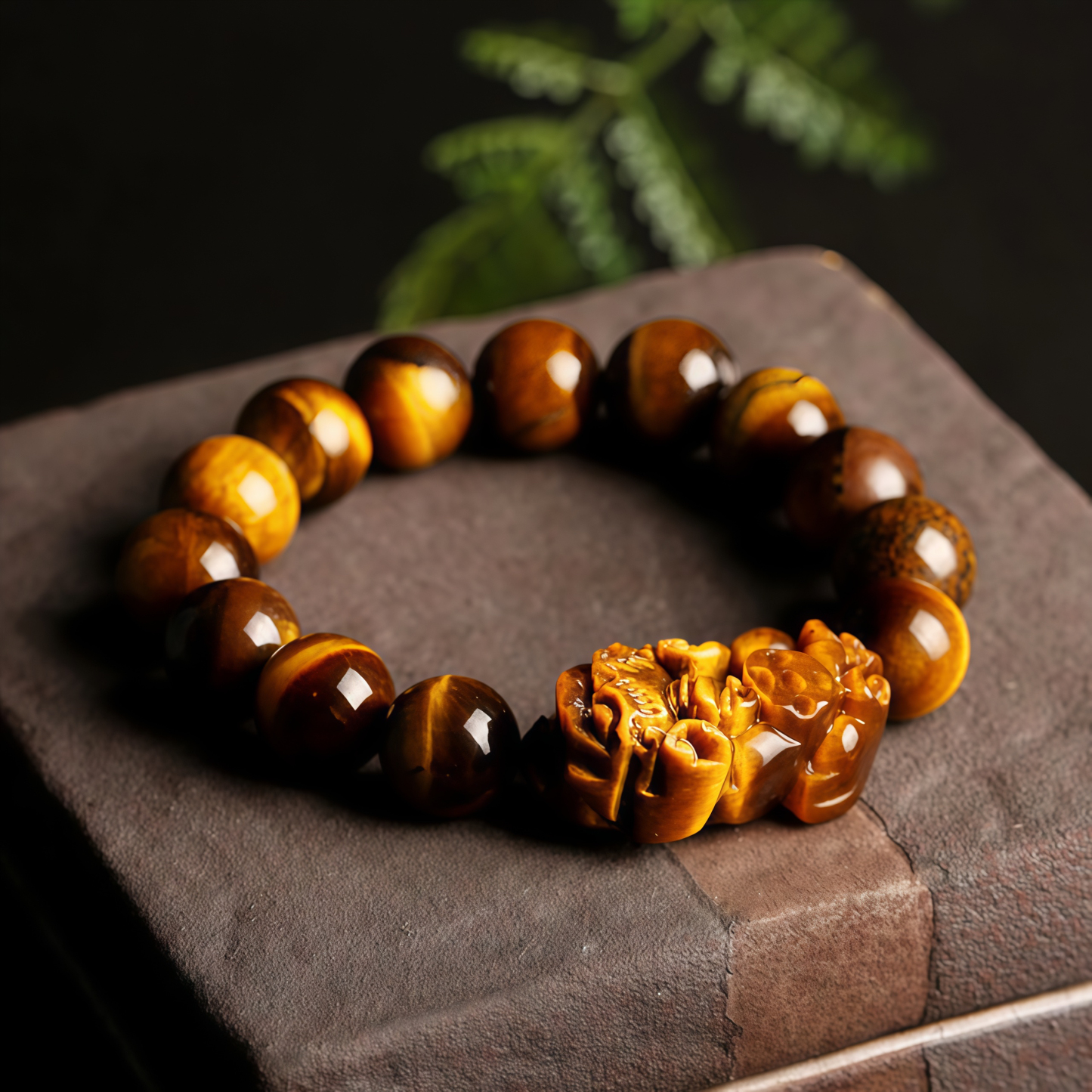 Natural Tiger Eye Wealth Bracelet- EclatDoré