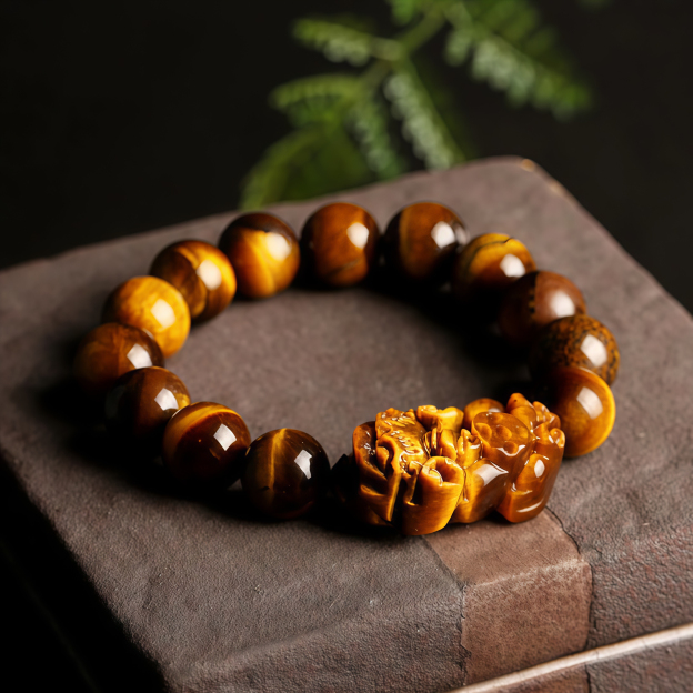 Natural Tiger Eye Wealth Bracelet- EclatDoré