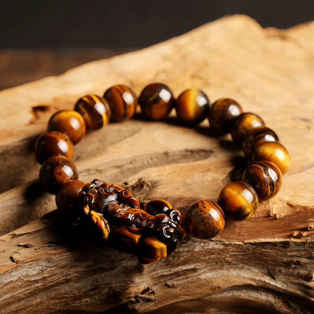 Natural Tiger Eye Wealth Bracelet- EclatDoré