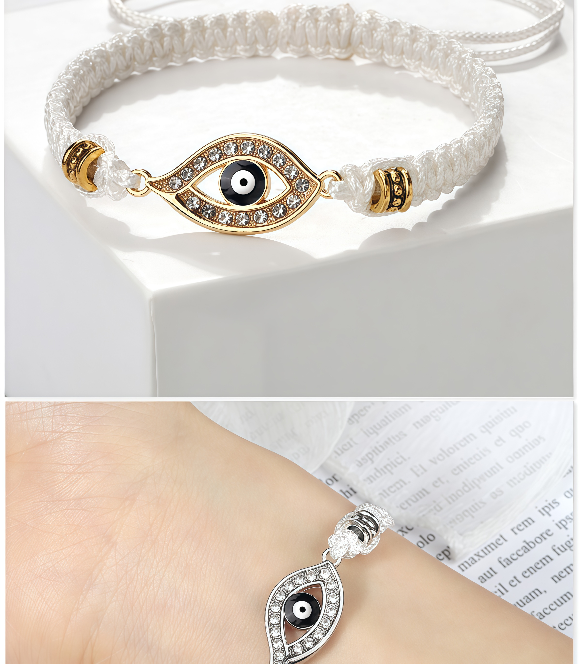 Tibeatan Buddhism Evil Eye Keep Away Evil Spirits String Bracelet- EclatDoré