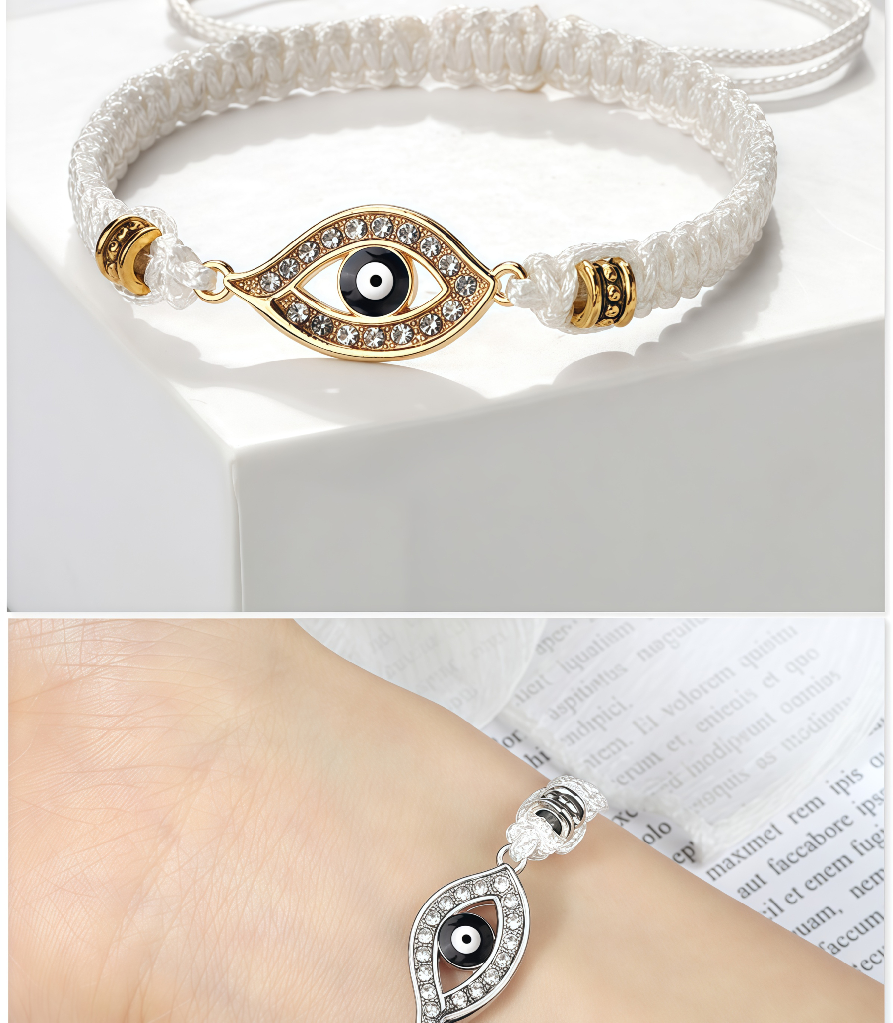 Tibeatan Buddhism Evil Eye Keep Away Evil Spirits String Bracelet- EclatDoré