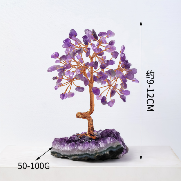 Calming the Mind - Amethyst Feng Shui Tree- EclatDoré