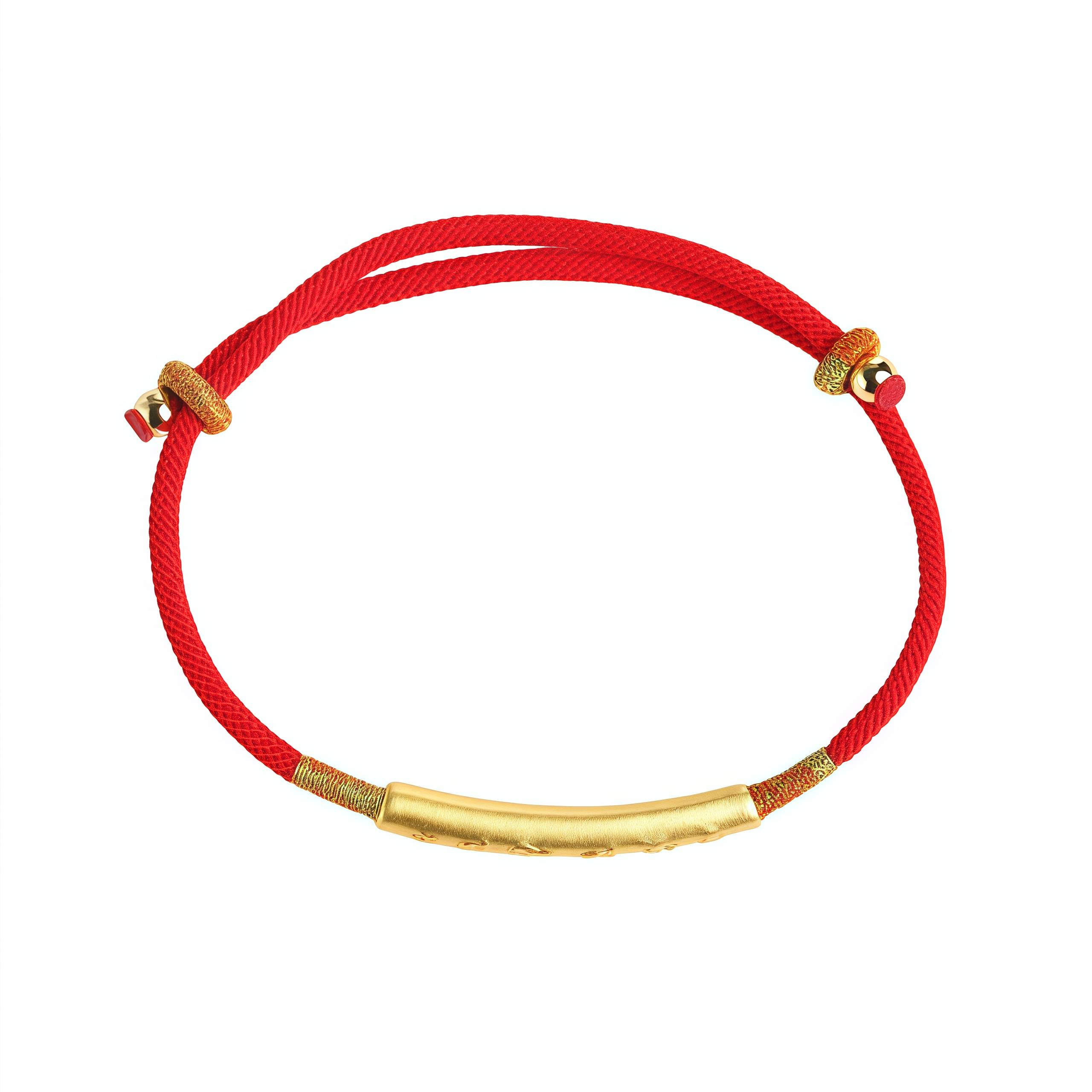 Tibetan Buddhist Handmade Mani Mantra Lucky Red String Bracelet- EclatDoré