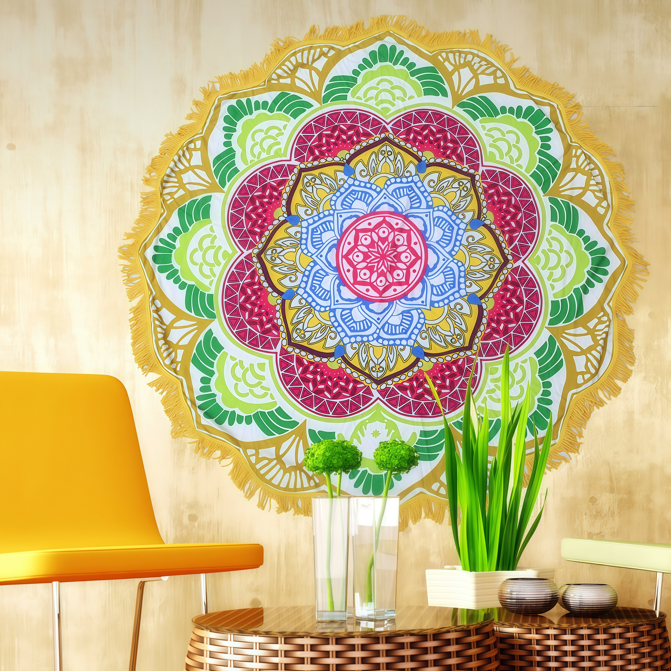 Tibetan Mandala Harmony Mat Decoration