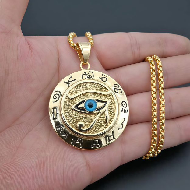 Eye of Horus Protection Necklace Pendant- EclatDoré