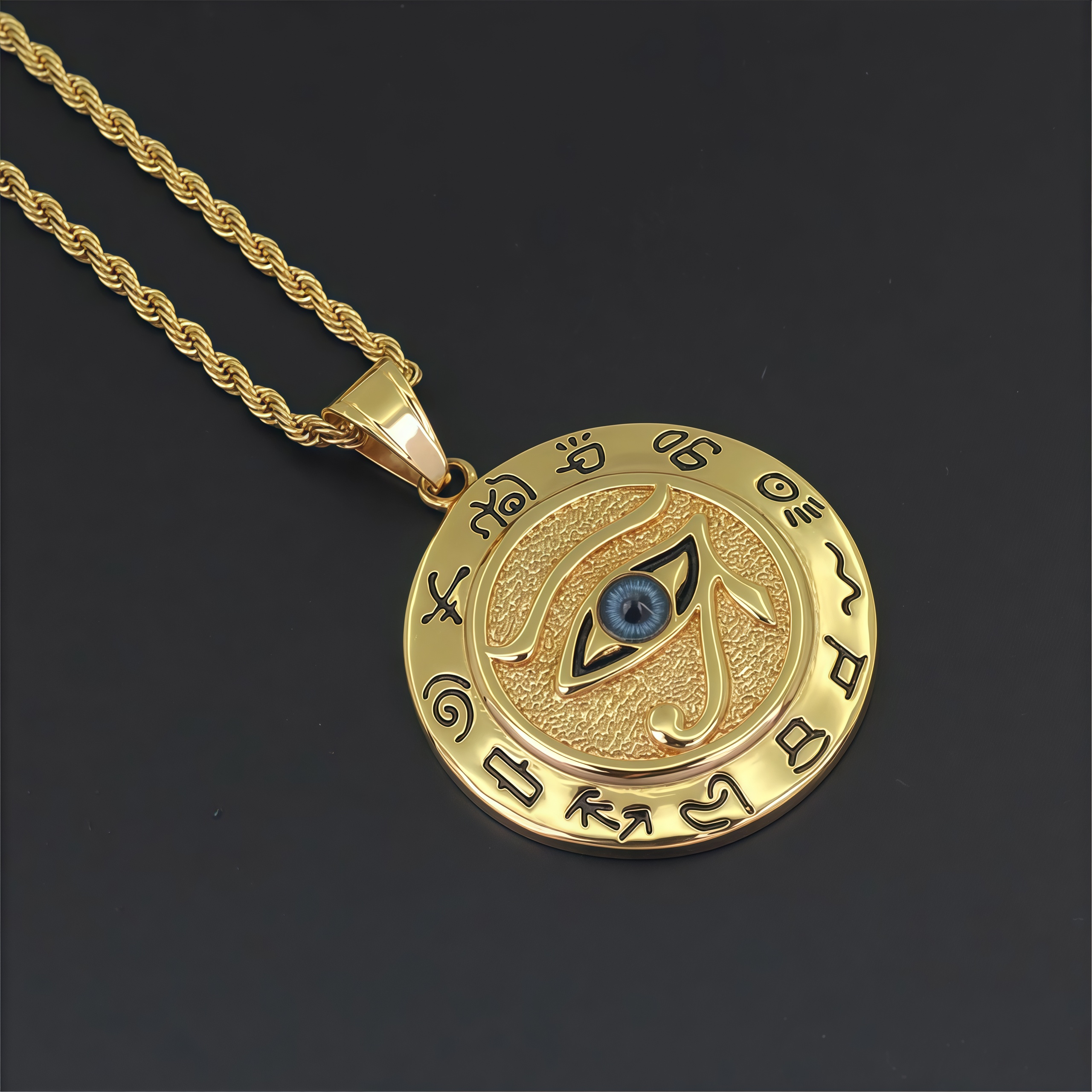 Eye of Horus Protection Necklace Pendant- EclatDoré