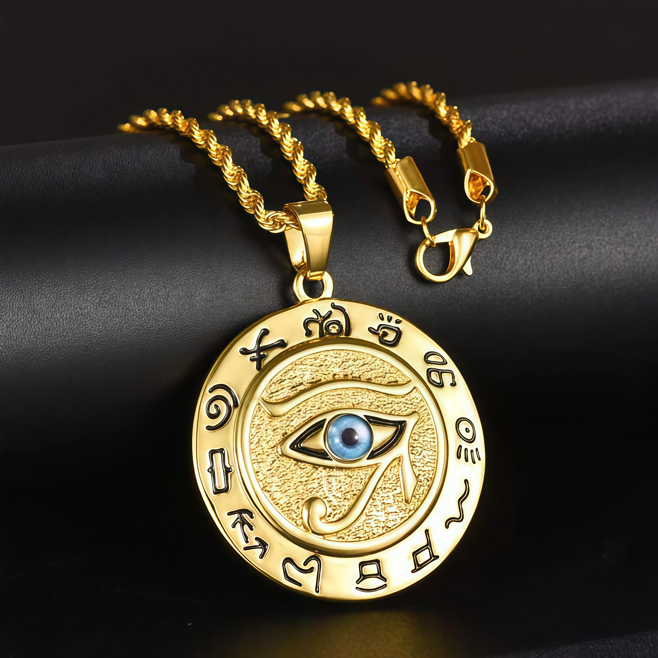 Eye of Horus Protection Necklace Pendant- EclatDoré