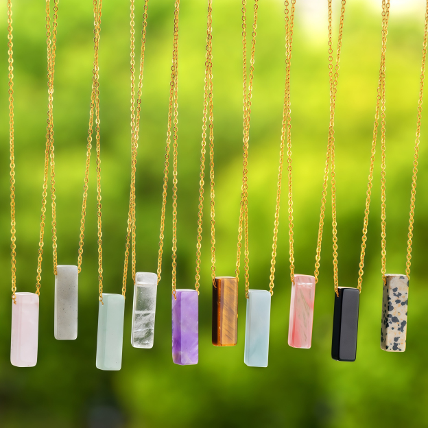 Crystal Natural Stone Chakra Healing Pendant