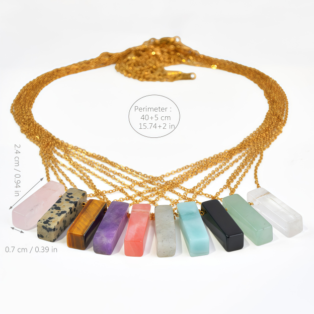 Crystal Natural Stone Chakra Healing Pendant