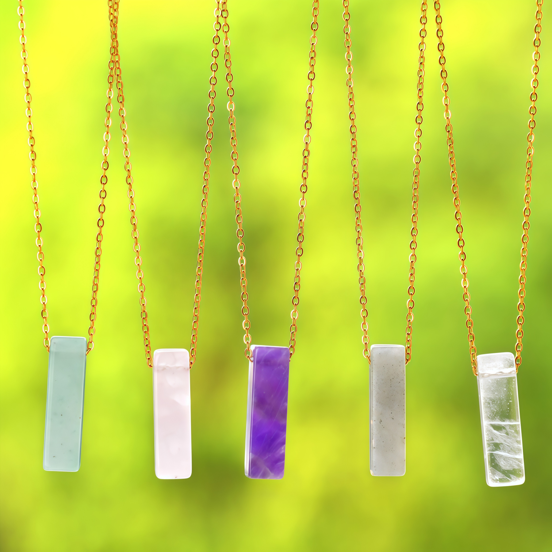 Crystal Natural Stone Chakra Healing Pendant